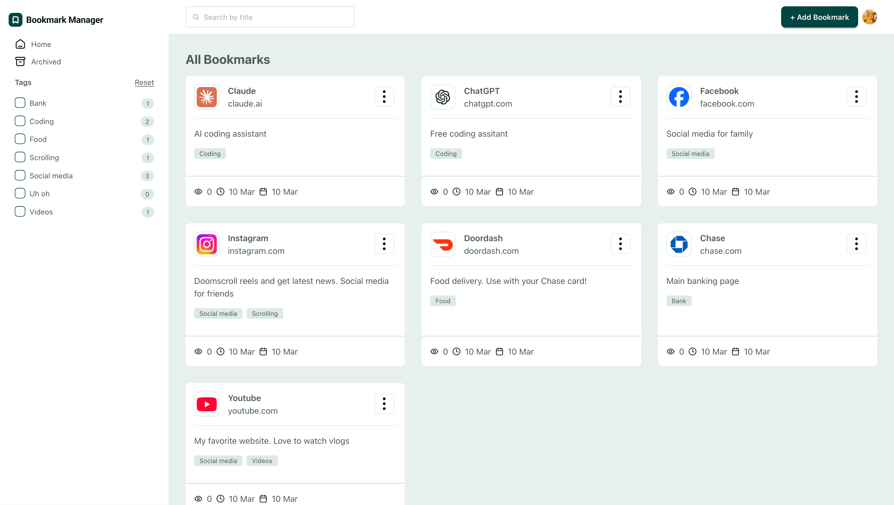 Bookmark Manager image